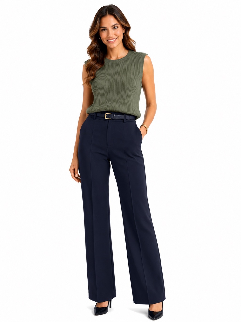 Rachel Zoe Olive Knit Sleeveless Top